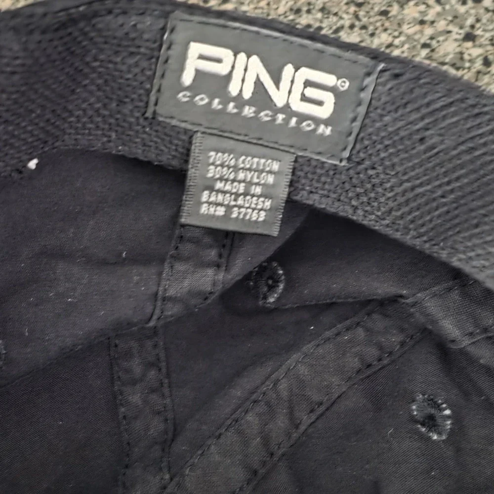Ping Collection‎ Gullhaven Cup 2003 Adjustable Hat Black Golf Cap International